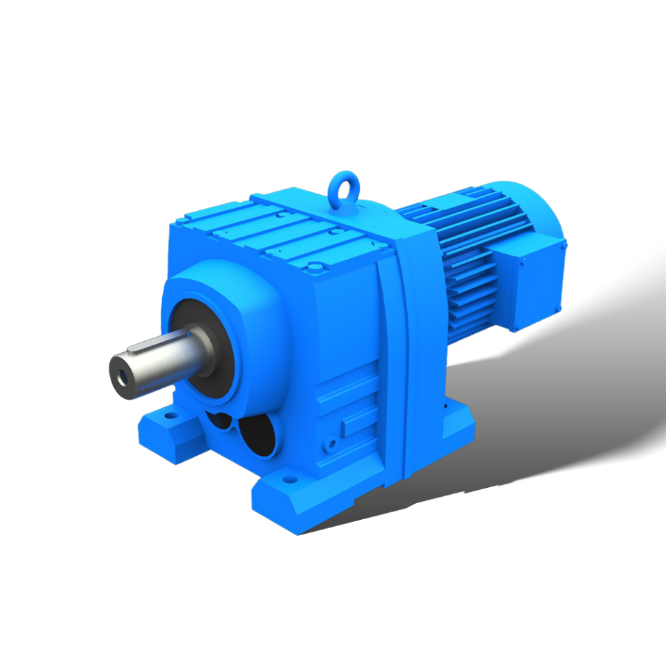 R series helical gear motor